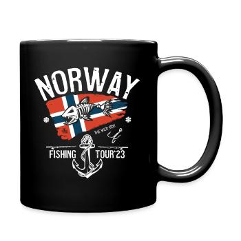 Norwegen Angeltour 2023 - Tasse einfarbig - Schwarz - Rechts