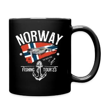 Norwegen Angeltour 2023 - Tasse einfarbig - Schwarz - Rechts