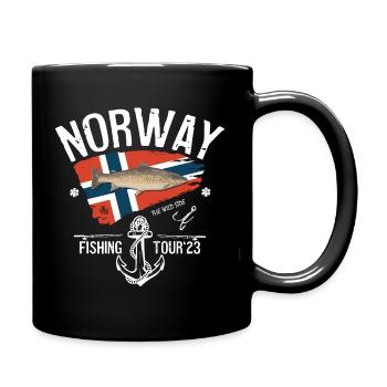 Norwegen Angeltour 2023 - Tasse einfarbig - Schwarz - Rechts