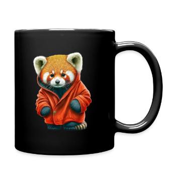 Cuddly Animals Design 01 - Tasse einfarbig - Schwarz - Rechts