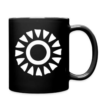 Soleil Dessin Nature Croquis Blanc - Mug uni - noir - Droite