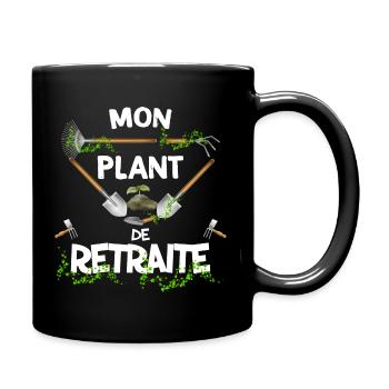 My retirement plants Colleague Departure Gift - Full Colour Mug - black - Right