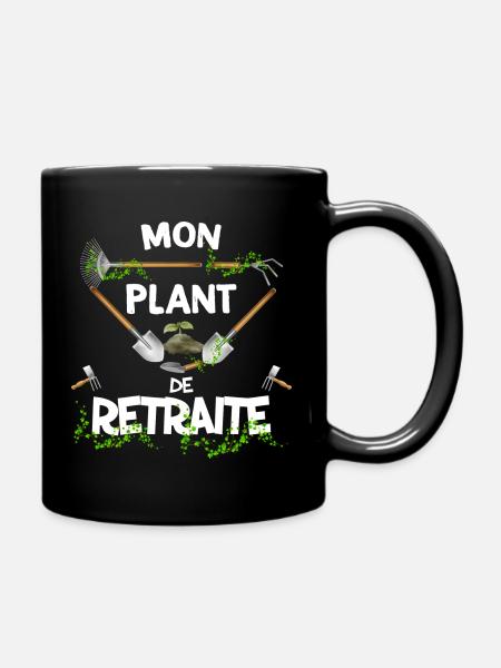 Mon plants de retraite Cadeau Départ Collègue - Mug uni - noir