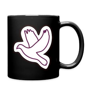 Oiseau - Mug uni - noir - Droite