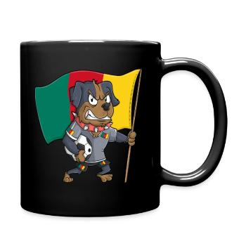 Fan Dog Cameroon - Full Colour Mug - black - Right