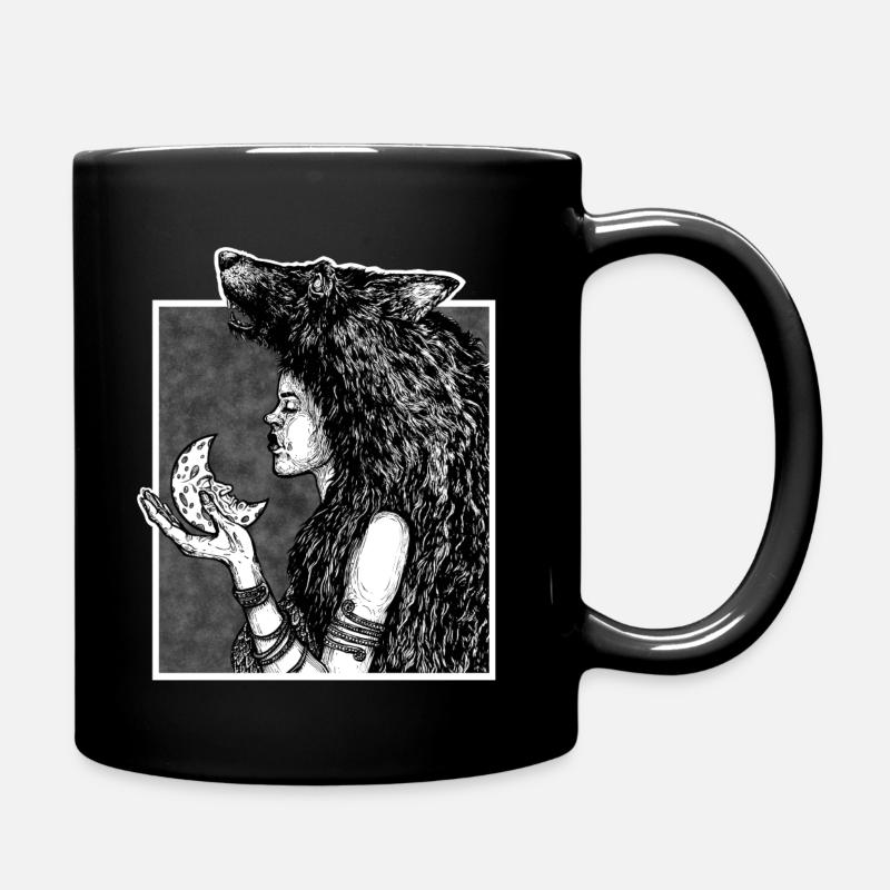 Wolfsstunde - Tasse einfarbig - Schwarz