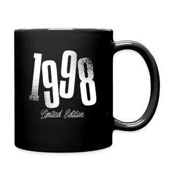 1998 Year of birth Birthday Year of construction born - Full Colour Mug - black - Right
