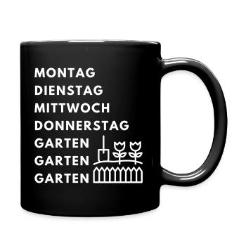 garten - Tasse einfarbig - Schwarz - Rechts