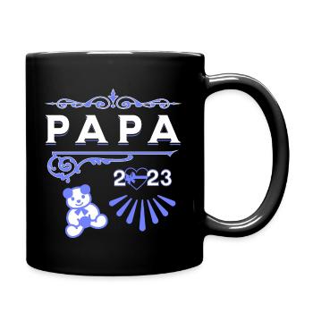 Papa 2023 with bear - Full Colour Mug - black - Right