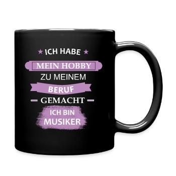 Musiker - Tasse einfarbig - Schwarz - Rechts