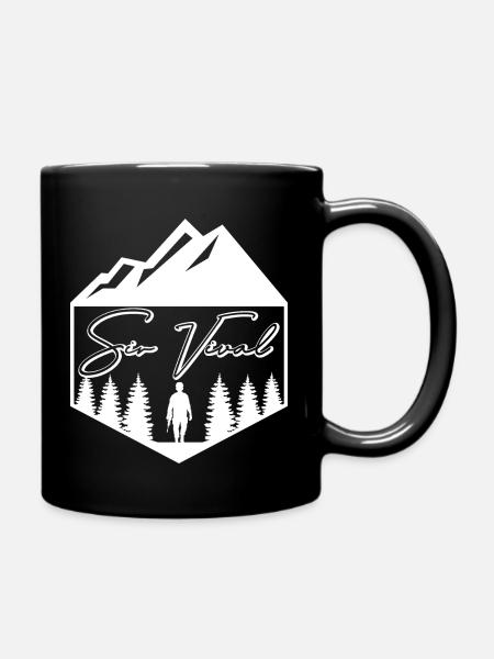 white png - Tasse einfarbig - Schwarz