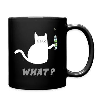 Humor Cat Assassin Poison Gift - Full Colour Mug - black - Right