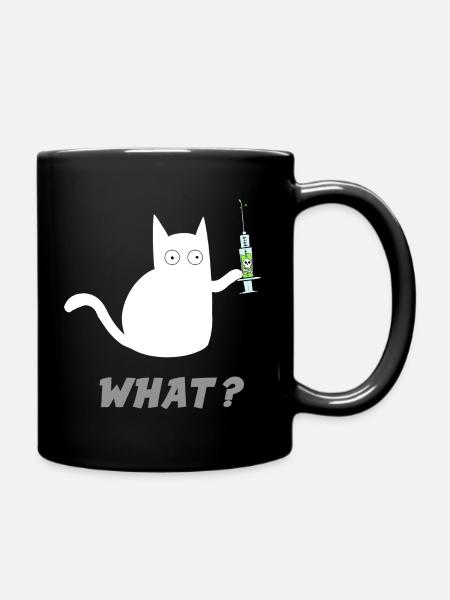 Humor Cat Assassin Poison Gift - Full Colour Mug - black