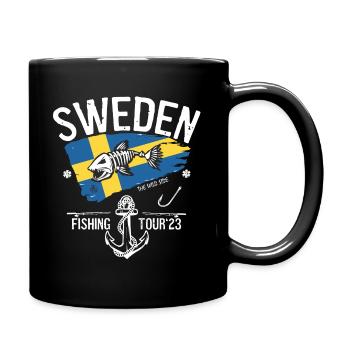 Sweden Fishing Tour 2023 - Schweden - Tasse einfarbig - Schwarz - Rechts