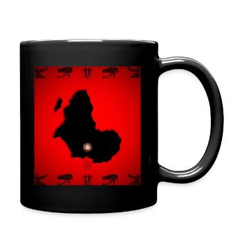 Africa maat oeil osiris rouge et noir - Mug uni - noir - Droite