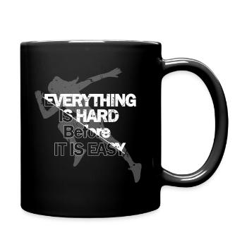Runner - Tasse einfarbig - Schwarz - Rechts