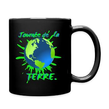 Journée de la terre - Mug uni - noir - Droite