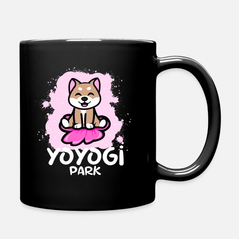 Shiba Inu X Tokyo - Full Colour Mug - black