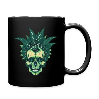 Weed Skull - Full Colour Mug - black - Right