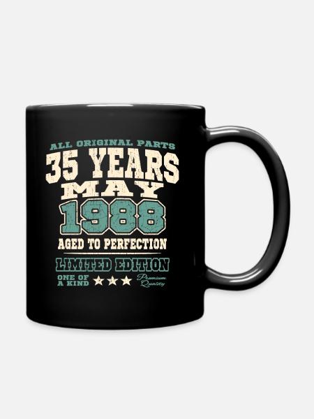 Aged to perfection mai 1988 - 35 ans - Mug uni - noir