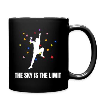The Sky Is The Limit Boulderers and Rock Climbers - Full Colour Mug - black - Right