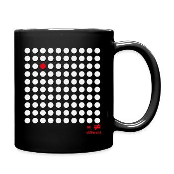 BE different - Tasse einfarbig - Schwarz - Rechts