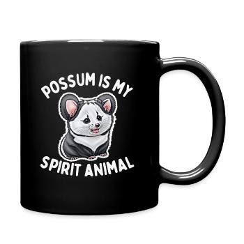 Possum is My Spirit Animal - Full Colour Mug - black - Right