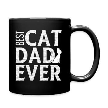 Bester CAD-Vater aller Zeiten - Tasse einfarbig - Schwarz - Rechts