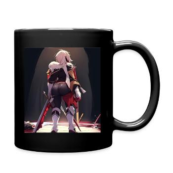 Lost fight - Tasse einfarbig - Schwarz - Rechts