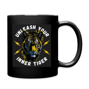 Libérez votre tigre intérieur | Puissance | Tigre - Mug uni - noir - Droite