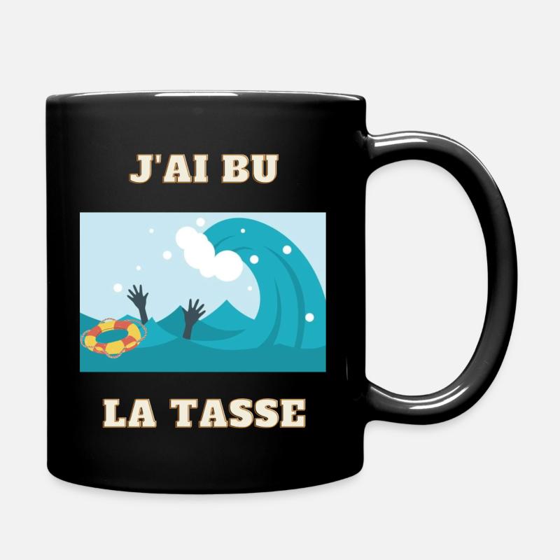 j ai bu la tasse - Mug uni - noir