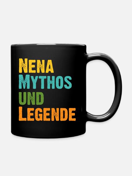 Nena Verena . Frau Mythos und Legende - Tasse einfarbig - Schwarz