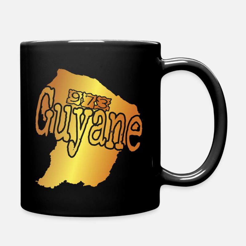 Belle idee cadeau pour Guyanais carte de la Guyane - Mug uni - noir