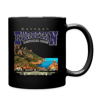 Esterel national park - French Riviera - Full Colour Mug - black - Right