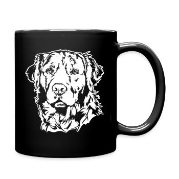 Golden Retriever Portrait Chien Chiens Wilsigns - Mug uni - noir - Droite