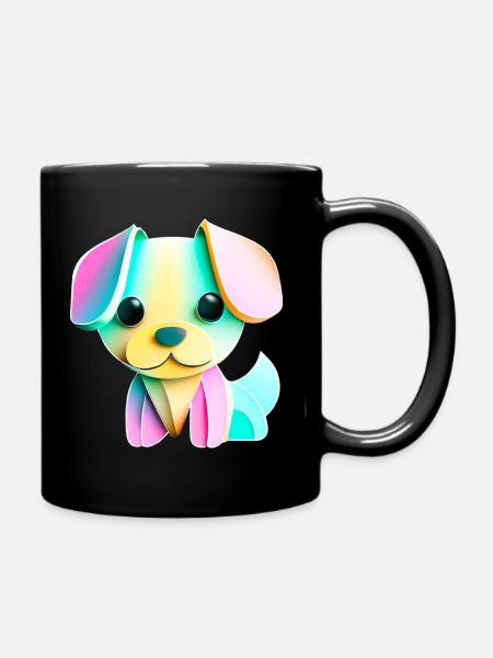 Puppy - Tasse einfarbig - Schwarz