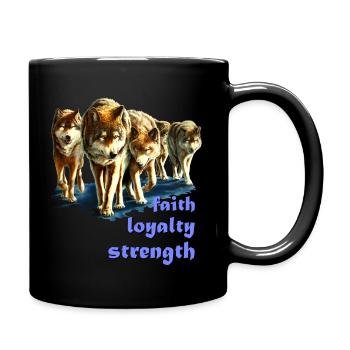 Pack 4 - Mug uni - noir - Droite