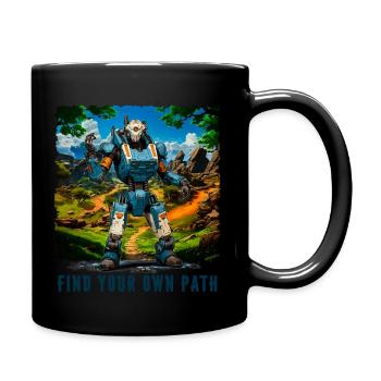 Find Your Own Path - Full Colour Mug - black - Right