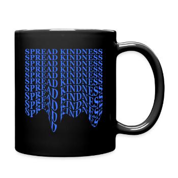 Spread Kindness - Tasse einfarbig - Schwarz - Rechts