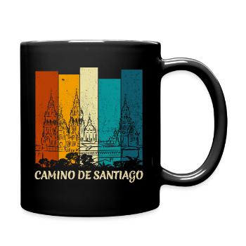 Camino - Camino de Santiago - Pilgrimage - Santiago - Full Colour Mug - black - Right