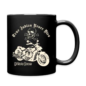 true indian never dies - Full Colour Mug - black - Right