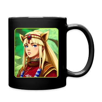 Fière Anime Manga Comic Girl - Mug uni - noir - Droite