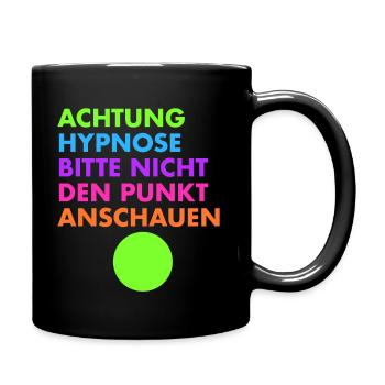 Hypnose Flirt Humor - Tasse einfarbig - Schwarz - Rechts