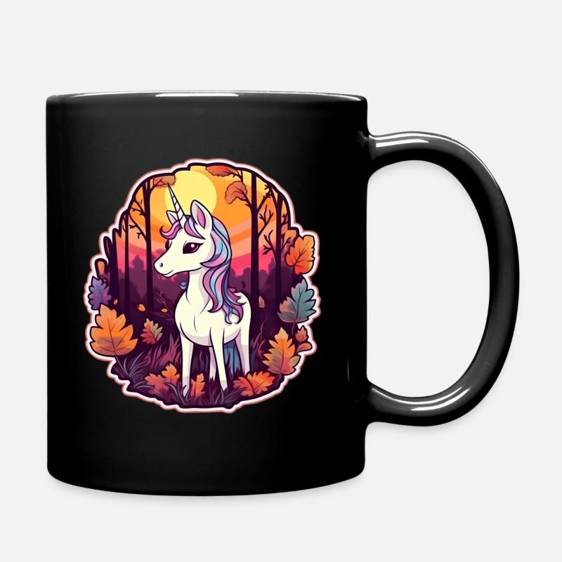 Unicorn - Full Colour Mug - black