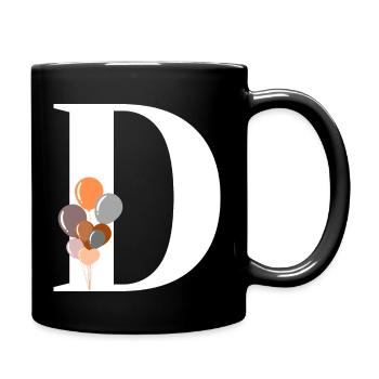 Lettre d ballon d’anniversaire - Mug uni - noir - Droite