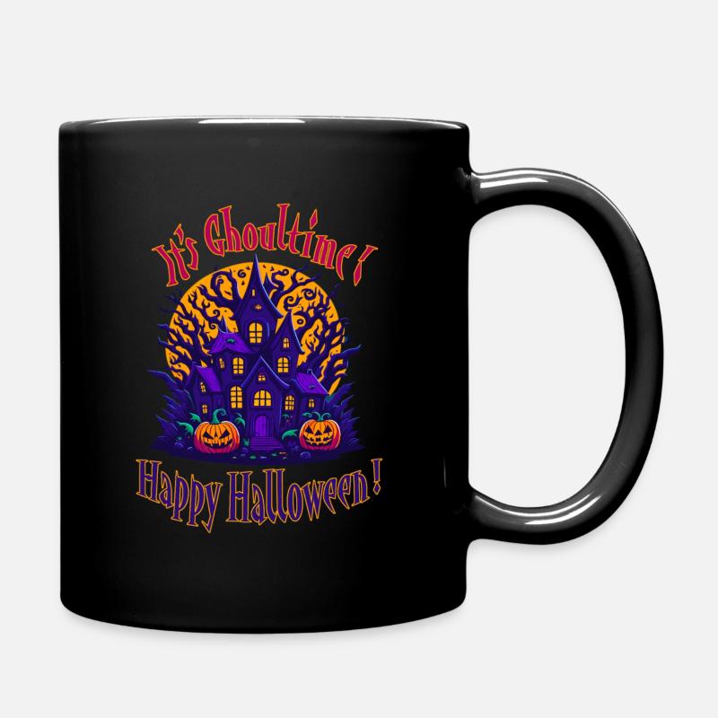 It's Ghoultime! Happy Halloween! - Full Colour Mug - black