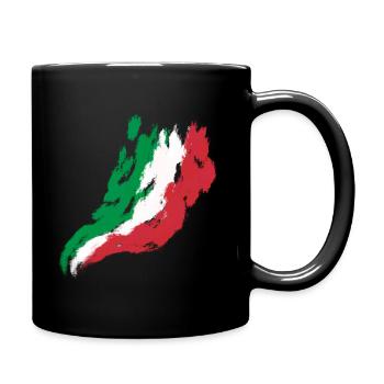 Drapeau Italie - Mug uni - noir - Droite