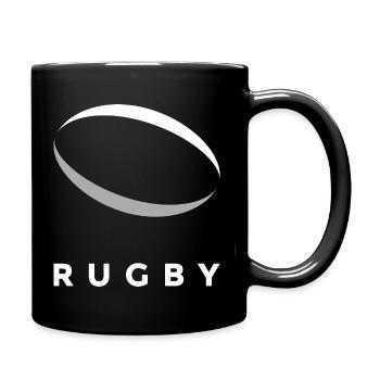 RUGBYSPORT UND RUGBYBALL - Tasse einfarbig - Schwarz - Rechts