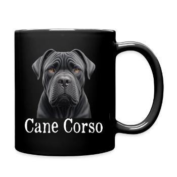 Cane Corso - Tasse einfarbig - Schwarz - Rechts