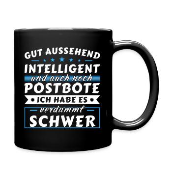 Gut aussehend intelligent - Postbote Edition - Tasse einfarbig - Schwarz - Rechts